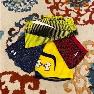 Under Armour/Nike shorts ( Lot of 4 )